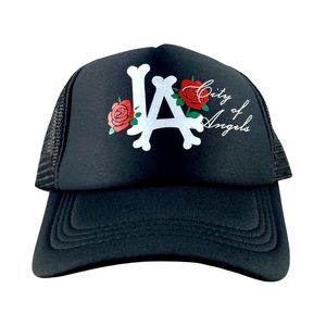 Reason LA City Of Angels Rose Trucker Hat
